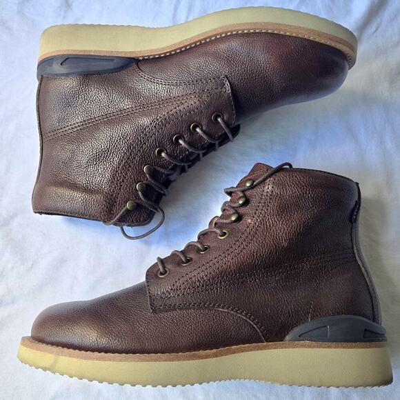 Taft 365 M004 Men's Lace Up Leather Ankle Boots Chili Brown Size 8 - Picture 5 of 8